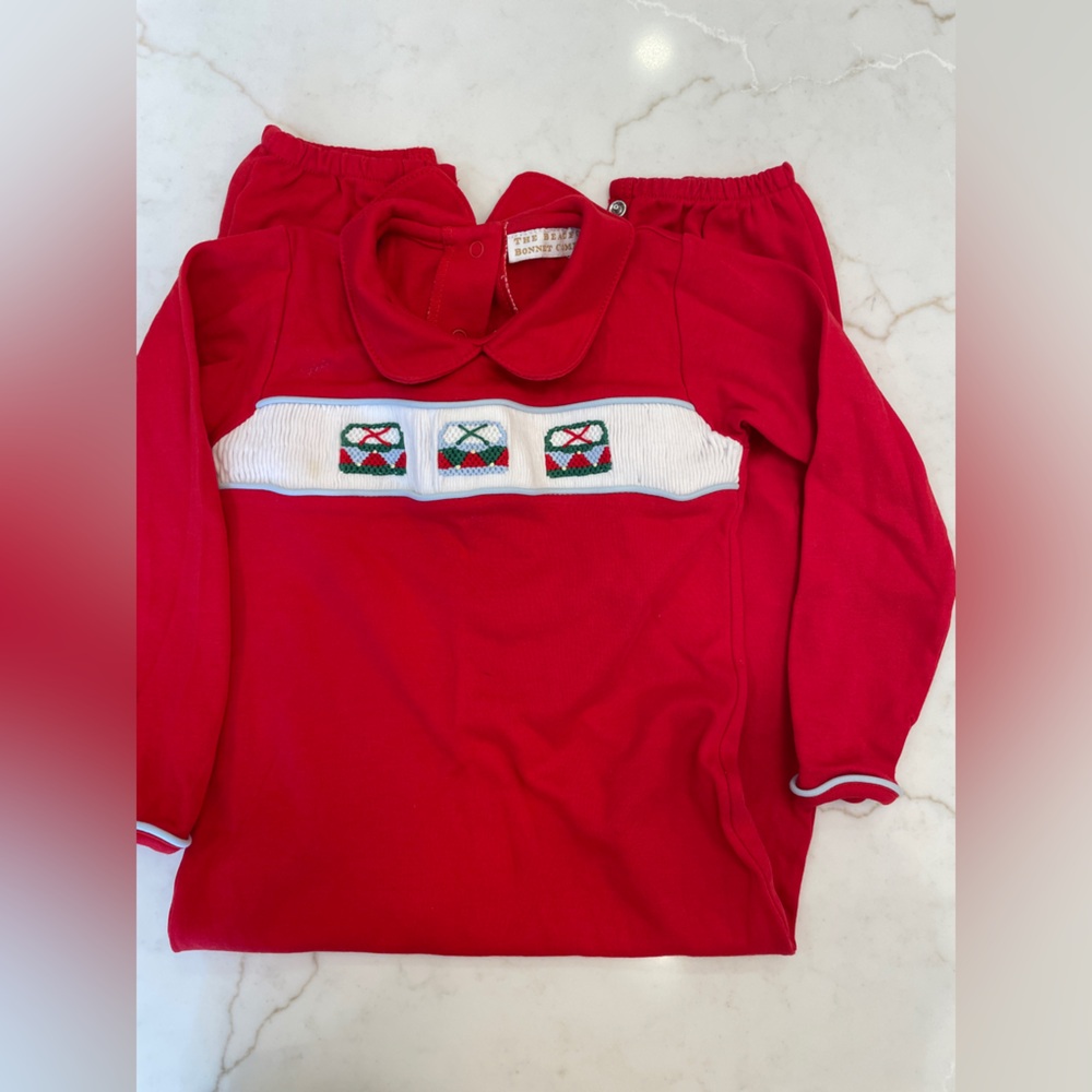 Beaufort Bonnet Christmas Romper